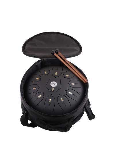 Cox Cstd-bk Steel Tongue Drum Siyah Meditasyon Ve Yoga İçin İdeal Vurmalı Çalgı