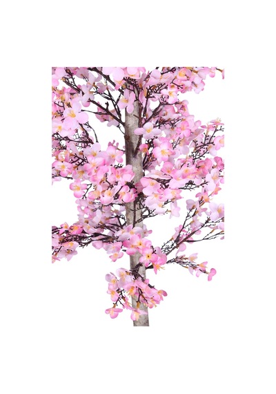 Yapay Çiçek Sitesi Yapay Kayısı Çiçeği Bahar Dalı Ağacı 100 Cm Pembe Açık Pembe