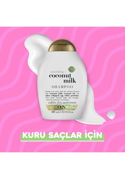 Coconut Milk Besleyici Sülfatsız Şampuan 385 Ml