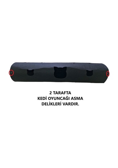 Kedi Oyuncağı Tüneli 1. Kalite 3mm Keçeden Geçmeli Kedi Ve Pati Figürlü 9 Renk A3