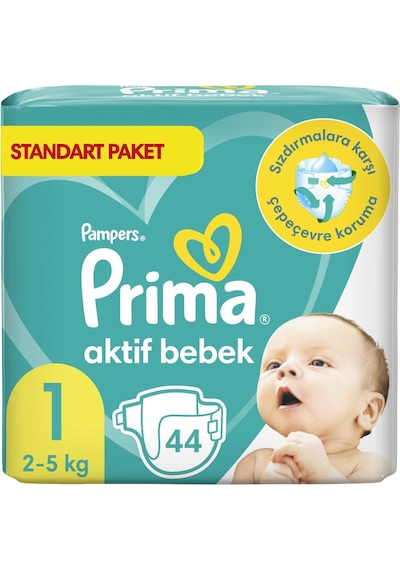 Prima Bebek Bezi 1 Numara 2-5 KG Yenidoğan Ekonomik Fırsat Paketi 132 Adet