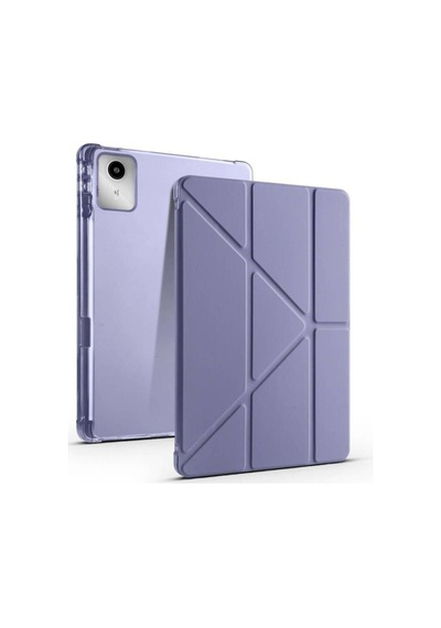 Lenovo M11 Tb-330fu Kılıf Zore Tri Folding Kalem Bölmeli Standlı Kılıf Kapaklı Kılıf