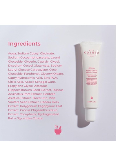 Cosmed Hassas Ciltler İçin Kızarıklık Karşıtı Onarıcı Krem 40 Ml