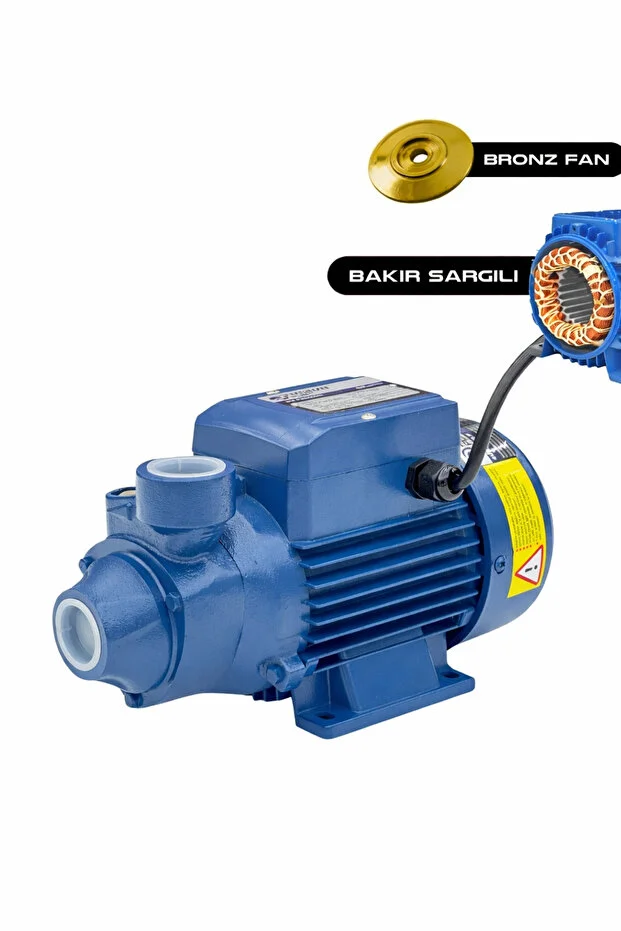 0.37kw 0.5hp Su Motoru Su Pompası Bakır Sargılı