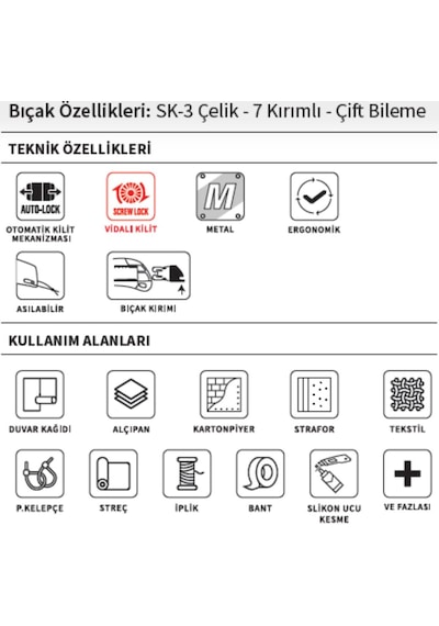 Vıp-tec Prof. Metal Maket Bıçağı 875111