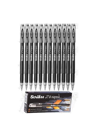 Siyah Pilot Kalem Speed 27 12 Adet Scrikss Pilot Kalem 0.7 Mm Roller Uçlu Pilot Kalem İnce Uçlu Likit Mürekkepli Pilot Siyah