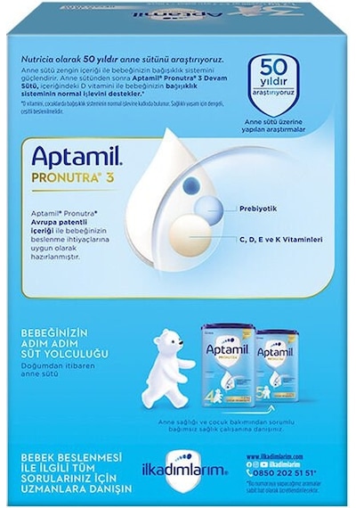 Aptamil 3 Devam Sütü Maması 9-12 Ay 1200 G