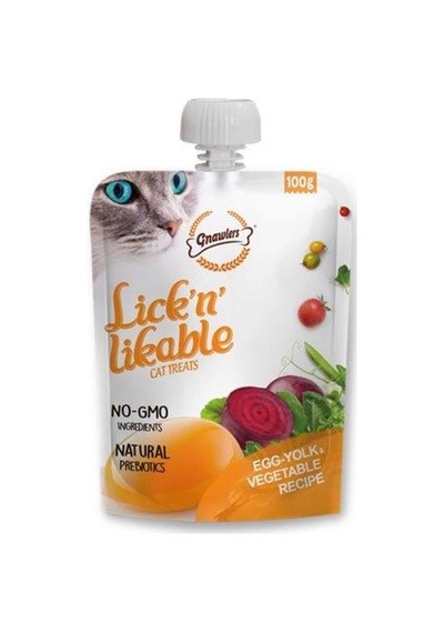 Gnawlers Yumurta Sarısı Ve Sebzeli Krema Kedi Ödül Maması 100gr