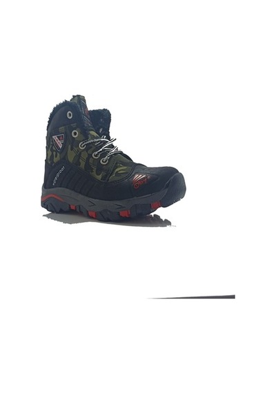 Abay Patik Siyah Waterproof Fermuarlı Çocuk Bot Siyah
