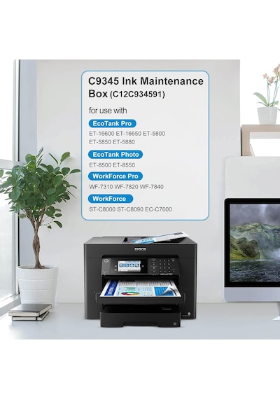 Pxmb9/c9345 Mürekkep Bakım Kutusu Tankı C12c934591 Et-8550 Wf-7840 Wf-7820 Wf-7310 Et-8500 Et-16600 Et-5850 Et-5800 Ec-c7000 Et-166666666 50 St- C8090 Et-5880 St-c8000 Yazıcılar