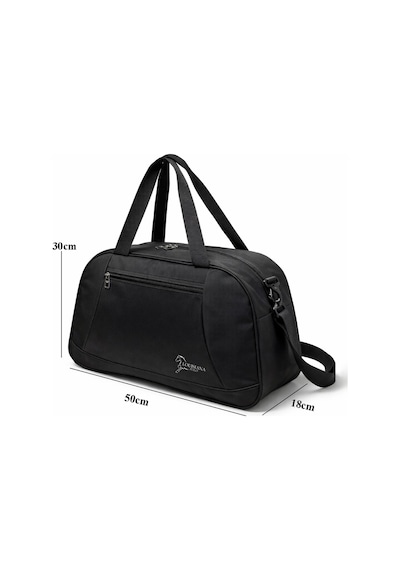 Louisiana Polo El Valizi Spor Seyahat Çantası Orta Boy 50cm Siyah 6671 Siyah