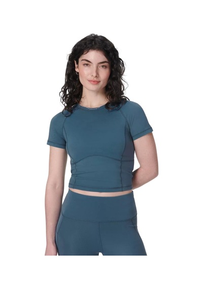 Sweaty Betty Sweaty Betty All Day Cropped Kadın Mavi Tişört 5133 Mavi