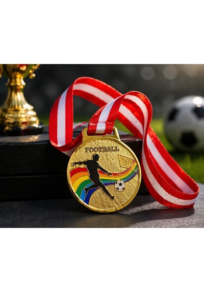 Avessa Mad-fut-1 Futbol Figürlü Madalya 6.5 Cm Çok Renkli