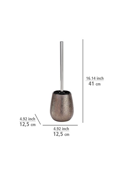Marrakesh Klozet Takımı, Tuvalet Fırçası Tutucu, Seramik, Ø 12,5 X 41 Cm, Kahverengi Diğer