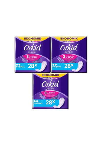 Orkid Günlük Ped Normal 3 x 28'li