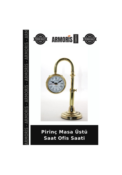 Pirinç Masa Üstü Saat Ofis Saati Çok Renkli