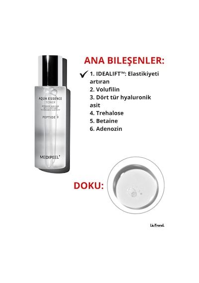 Medipeel Medi-peel Aqua Essence Toner Peptitli Yaşlanma Karşıtı Yüz Toniği M0064