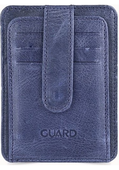 Guard Dikey Crazy Lacivert Deri Kartlık Çok Renkli