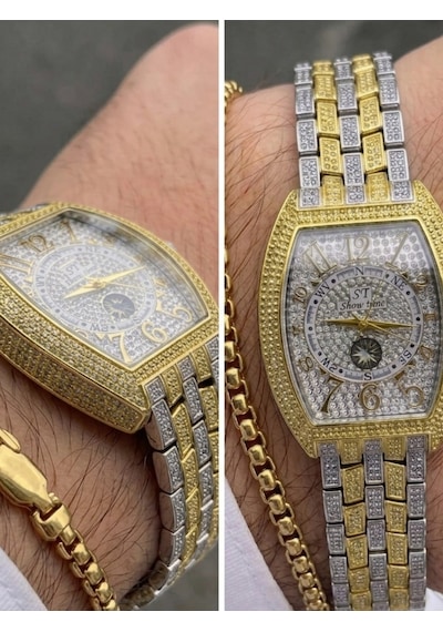 Erkek Taş İşlemeli Çelik Kol Saati Lüks Quartz Erkek Saati Premium Tasarım Bileklik Hediyeli Şık Erkek Kol Saati Çok Renkli-25 Cm Erkek Taş İşlemeli Çelik Kol Saati Lüks Quartz Erkek Saati Premium Tasarım Bileklik Hediyeli Şık Erkek Kol Saati Çok Renkli-25 Cm