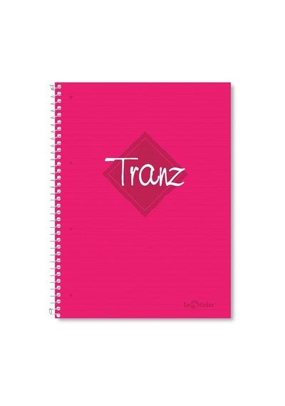 2012095/1 Tranz Pp Kapak, 1.hamur Kağıt Spiralli Defter, Pembe 103 Ivory