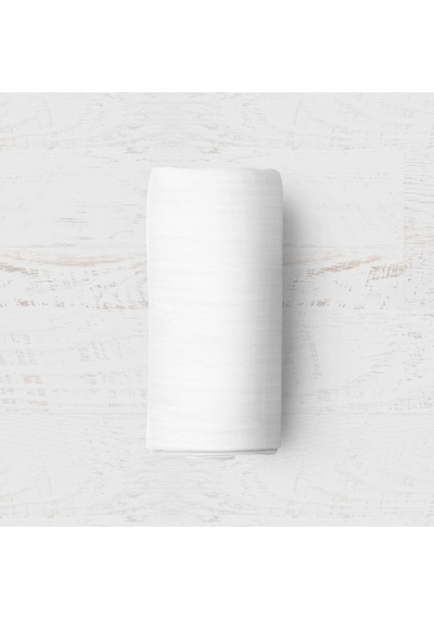 Makiteks Pamuklu Beyaz 120x200 Tek Kişilik Lastikli Çarşaf Takımı