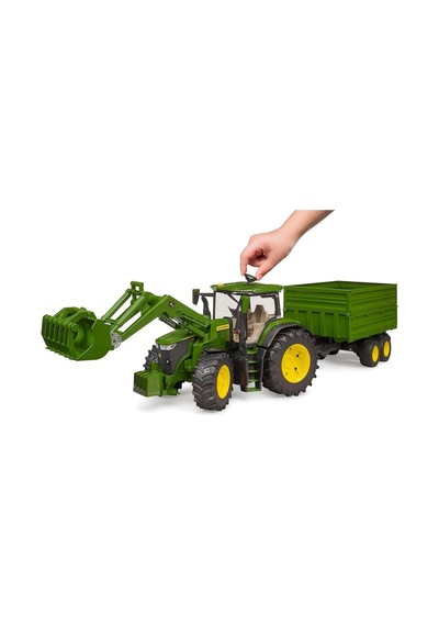 Bruder John Deere 7r 350 Kepçeli Traktör Ve Römork Br03155
