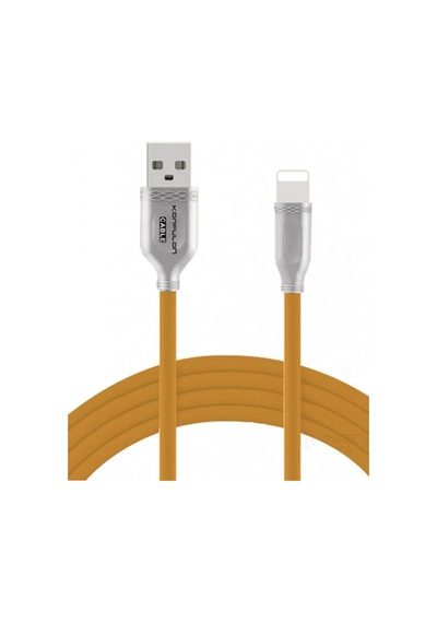 Konfulon - 646 - S48 Lightning Kablo Apple iPhone Uyumlu 1m 3a - Glblseme - - Sarı