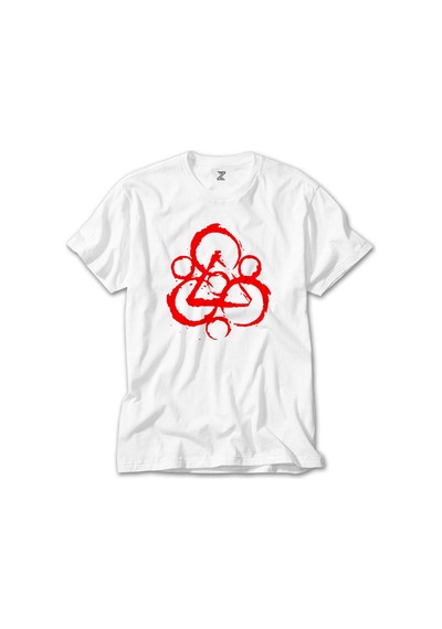 Coheed and Cambria Logo Beyaz Tişört Beyaz