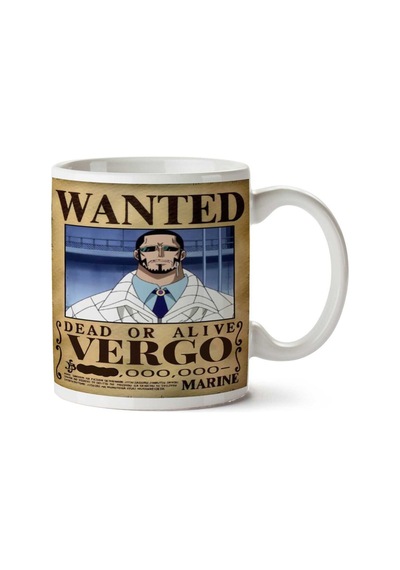 Wanted Vergo Anime Aranıyor İki Tarafı Baskılı Kupa Bardak Çok Renkli