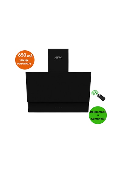 Afm Tech Ve Ferre Modeo Turbolu Siyah Dijital ED075-WFA WOK + FM7700 + FM3400 Ankastre Set