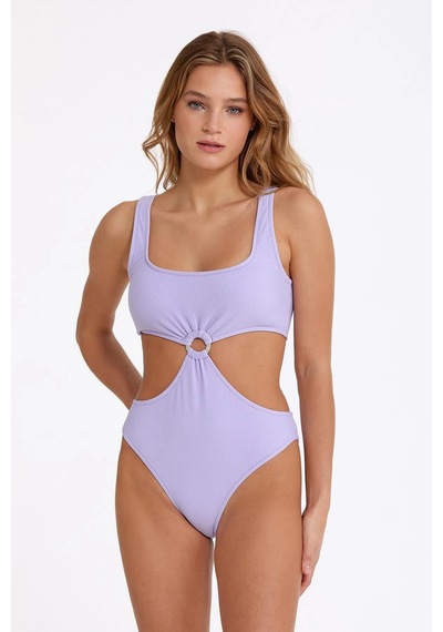 Angbutik Argento 0567-3043 Halka Detaylı Mayokini Lila