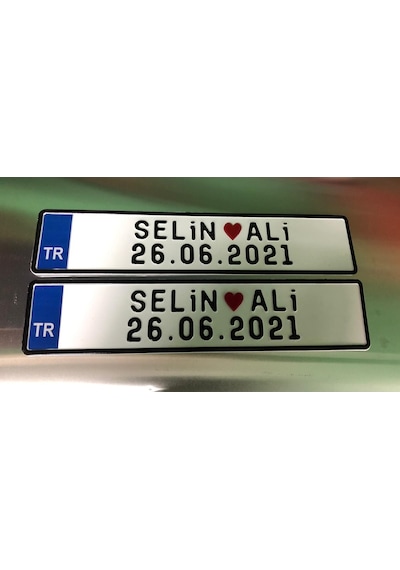 Düğün Plakası, Gelin Araba Plakası, 1 Adet 317942529