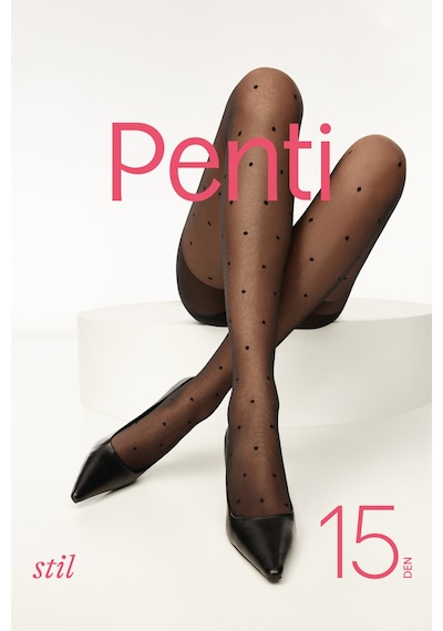 Penti Siyah Stil Külotlu Çorap-Pentilicious