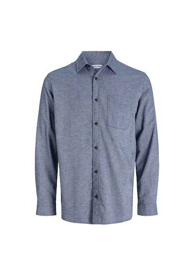 Jack & Jones Erkek Dügme Kapamali %100 Pamuk Gömlek - Classic - 12278416 Faded Denim