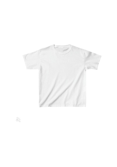 Çocuk Unisex Basic T-shirt - Beyaz