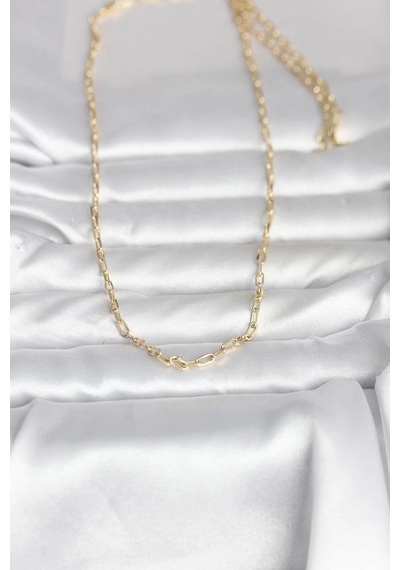 Mey İthalat Cm 14k Gold Renk Ataç Zincir Model 60 Cm Kadın Kolye - Özel Seri Meyeb6981e1875b8b430b55008606 altın