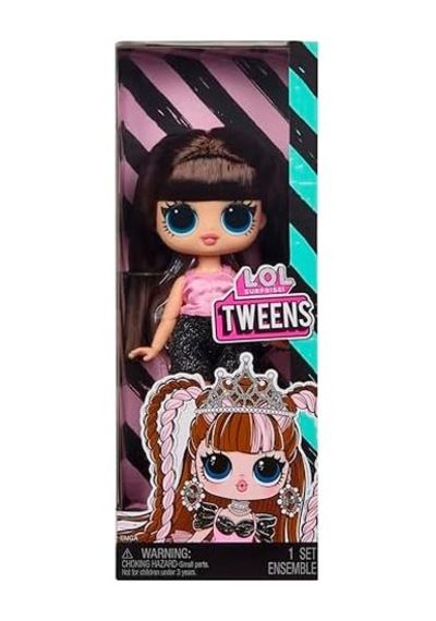 Surprise Tweens Billie Bebek, Pembe Bluz, Siyah Şort, 16.5 Cm, Plastik