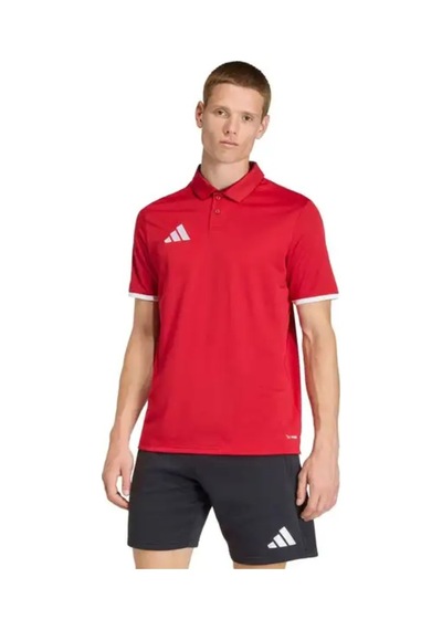 Adidas Entrada 26 Polo Yaka Tişört Erkek T-shirt KIrmızı