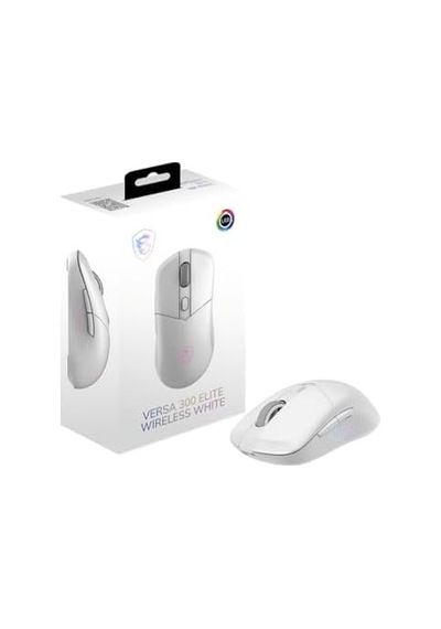 Msı Gg Versa 300 Elıte Wıreless Whıte 65 Gram Gamıng Mouse 26000 Dpı 1000 Hz / 1ms Pıxart Paw-3395dm Omron Mıcro Swıtch Rgb Led