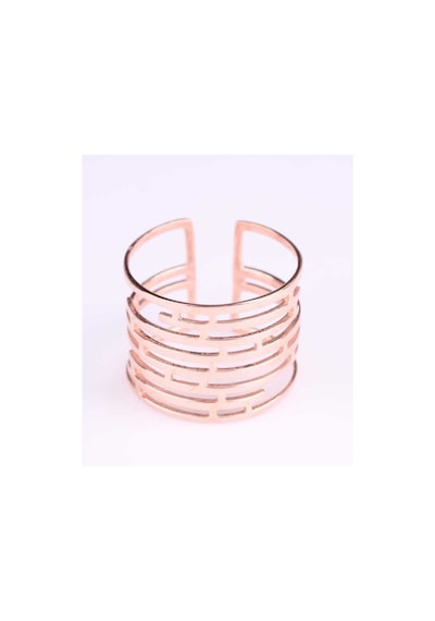 925 Ayar Gümüş Labirent Yüzük, Pembe Rose (Pembe)-Ayarlanabilir