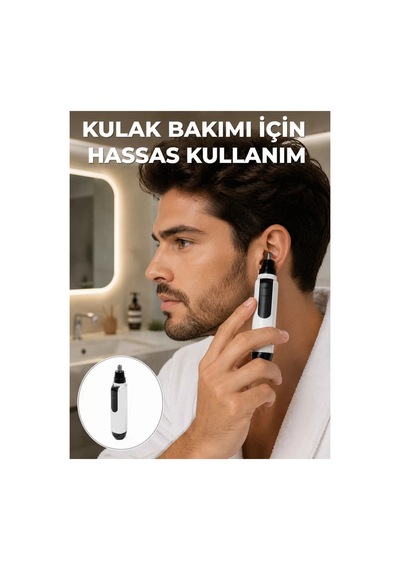 Hassas 3d Bıçaklı Kulak Ve Burun Tıraş Makinesi Yeni Nesil Renkli