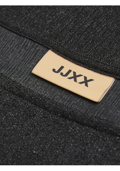Jack & Jones Kadın Simli Kumaş Crop Top - Sigga Black