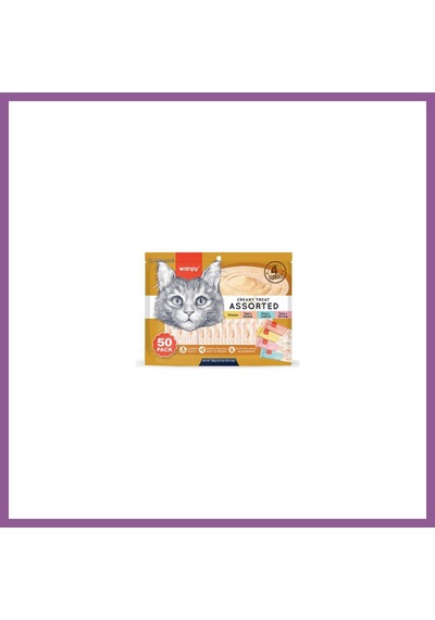 Wanpy Karışık 4 Lezzetli Krema Kedi Ödülü 50x14 Gr Rengaren