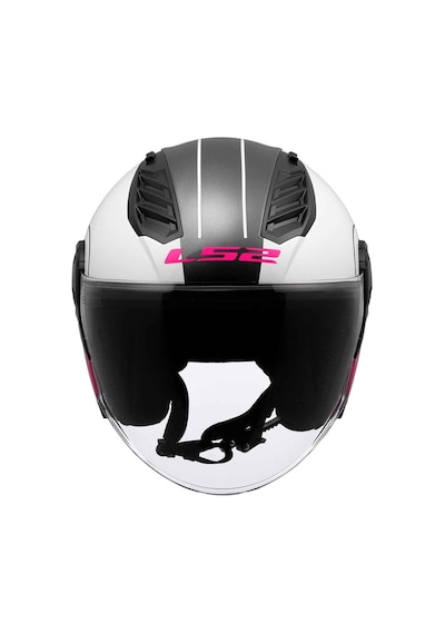 Ls2 Airflow Cover Açık Motosiklet Kaskı Beyaz - Pembe