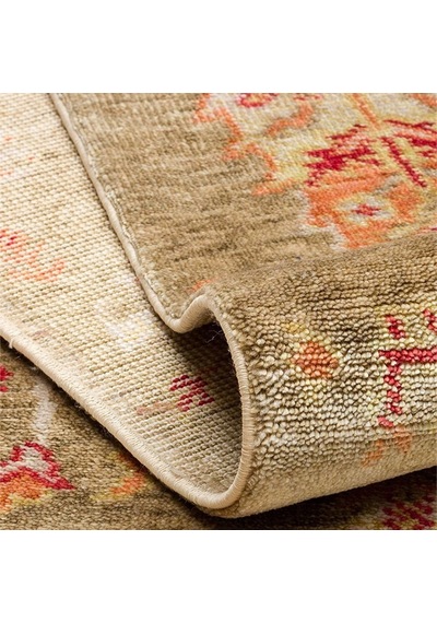 Hoom Rugs Nepal Zr 08 Yün Viskon Tensel Green Autumn Otantik Modern Uşak Halısı Çok Renkli