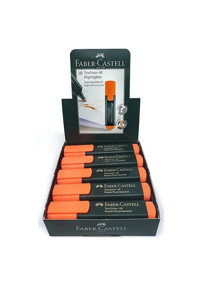 Faber-castell Fosforlu Kalem - Turuncu 10 Adet Turuncu