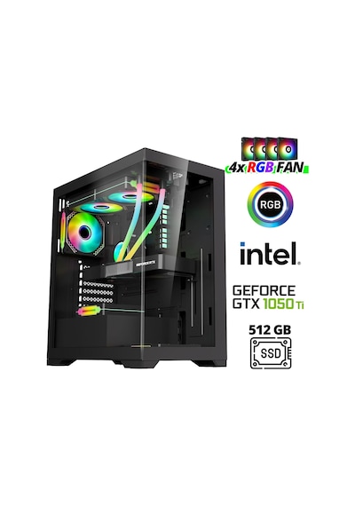 Xaser XSR983 i7 4770 16 GB 512 GB SSD 4 GB GTX1050 Ti Free Dos Masaüstü Oyuncu Bilgisayarı