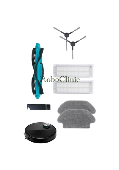 Viomi V3 Robot Süpürge Uyumlu Fırça,filtre,mop Seti-8 Parça