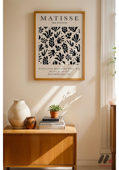 Matisse The Cutouts Posteri, Ahşap Çerçeveli Duvar Tablosu - Modern Ev Dekorasyonu