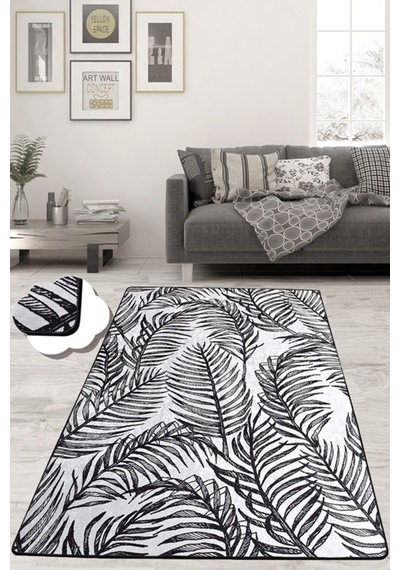 Frond Djt 200X290 Cm Dekoratif Yıkanabilir Kaymaz Taban Halı